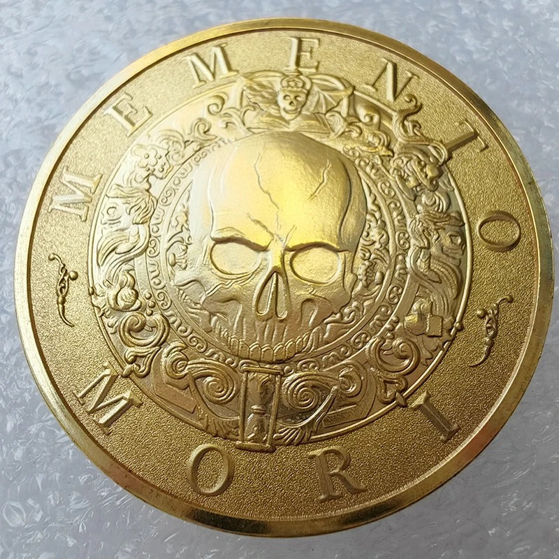 The "Memento Mori" Luxury Challenge Coin – Premium Carpe Diem EDC Token