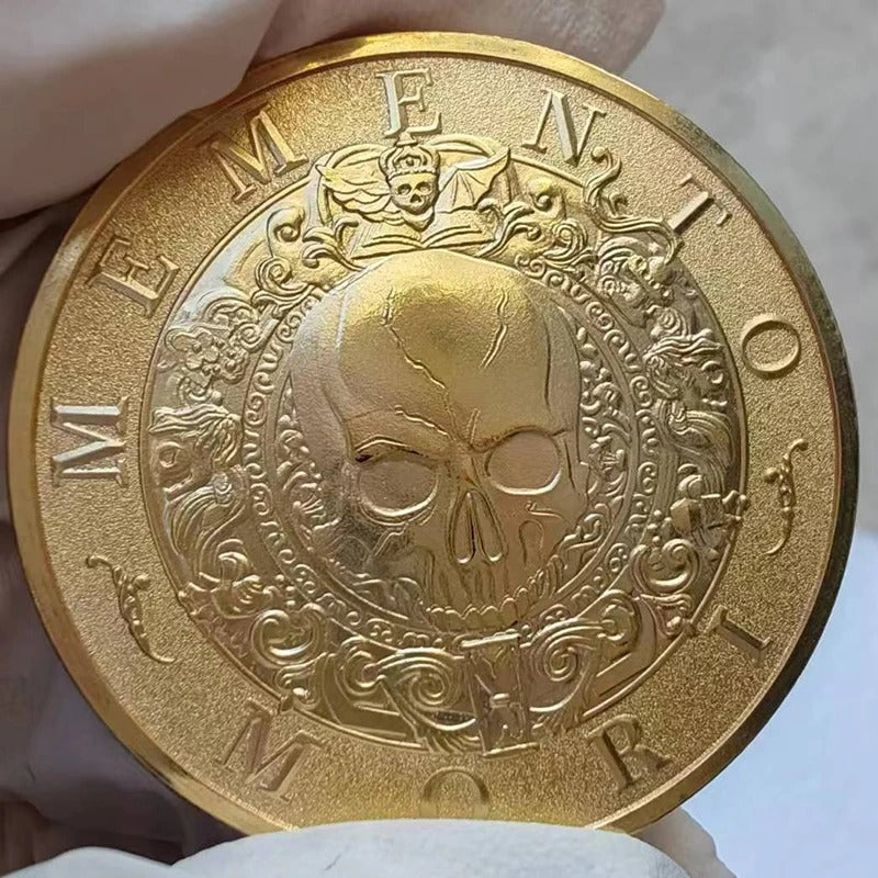 The "Memento Mori" Luxury Challenge Coin – Premium Carpe Diem EDC Token