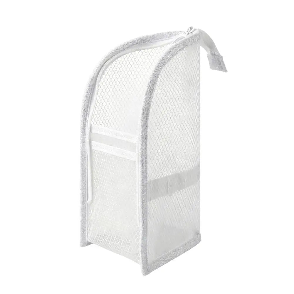 Standing Mesh Toiletry Bag – Portable Travel Cosmetic Organizer